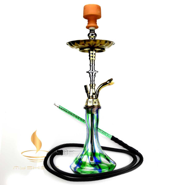 Khan Panoramix GR Traditionelle Shisha Grün Set