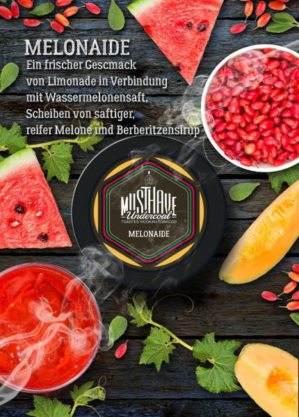 MUSTHAVE Tobacco MELONAIDE 25g Wassermelone, Melone, Limonade