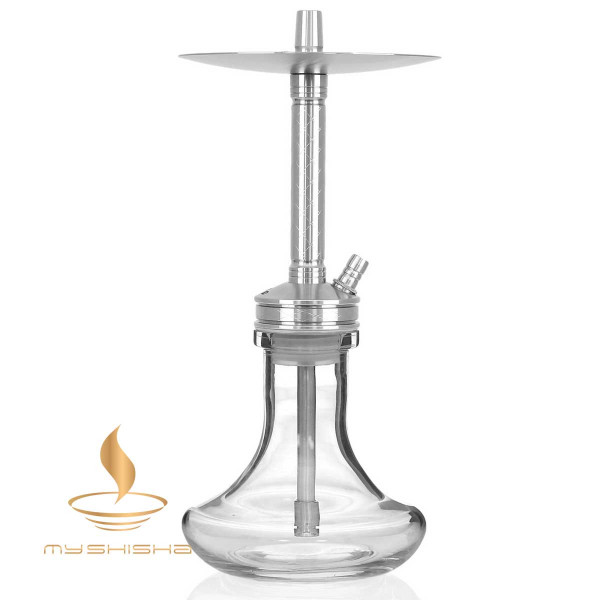 WD Hookah Edelstahl Shisha LS2 Clear Bowl