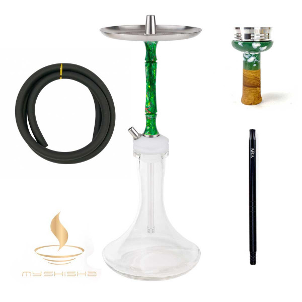 MOZE Dash White Edge Green Standard-Bowl Clear