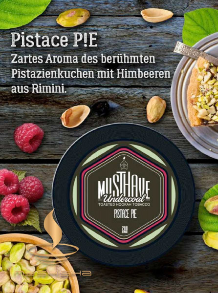 MUSTHAVE Tobacco PISTACE PIE 25g Pistazien, Himbeerkuchen