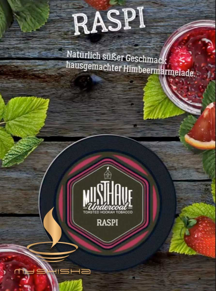 MUSTHAVE Tobacco RASPI 25g Himbeermarmelade