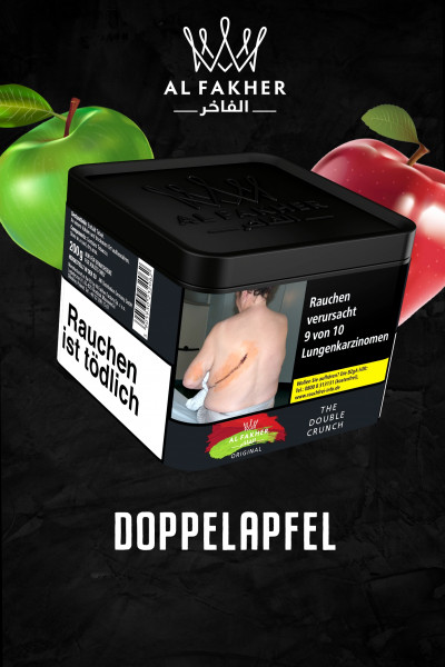 Al Fakher Tabak The Double Crunch - 1kg Doppelapfel